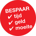 Bespaar: tijd, geld en moeite